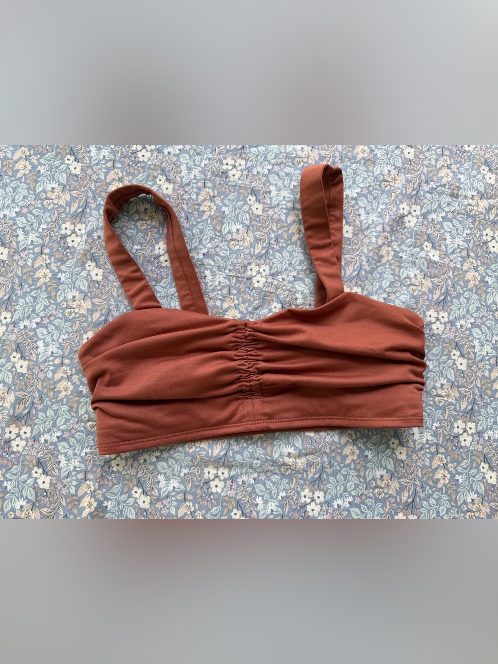 ALO Yoga Airbrush Cinch Bra - Rust
